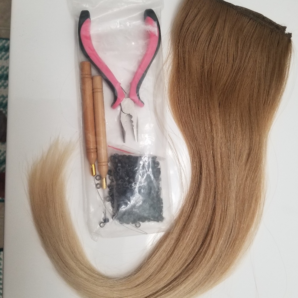 Sew in weft extensions